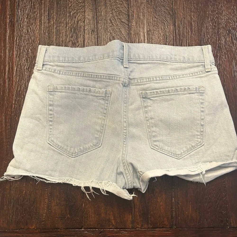 Classic Distressed Light Wash Blue Jean Shorts - Cut Offs